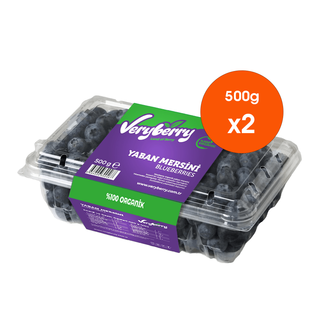 Organik 1.000gr Yaban Mersini Doğal Blueberry